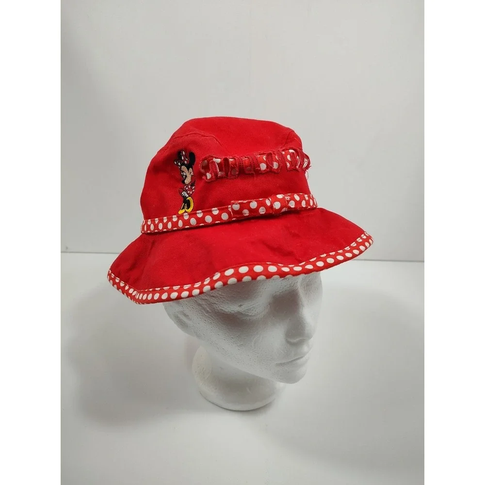 Disney Parks Minnie Mouse Child Polka Dot Bucket Hat‎